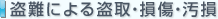 盗難による盗取・損傷・汚損
