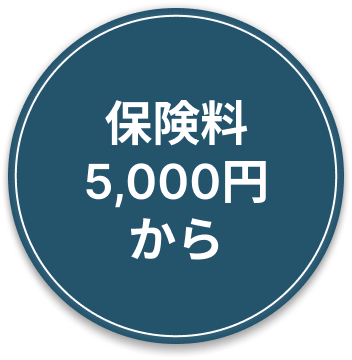 保険料5,000円から