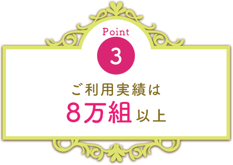 ご利用22,000組以上の実績